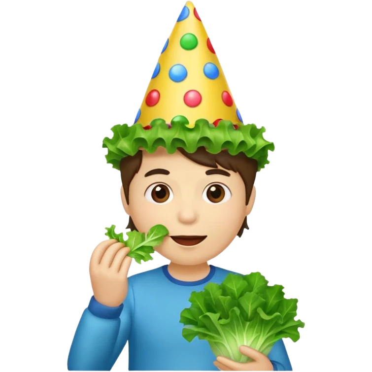 Lettuce party emoji