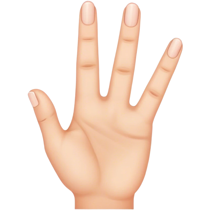 3 fingers up emoji