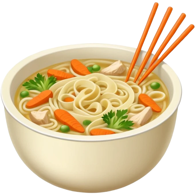 chicken noodles street food style  emoji