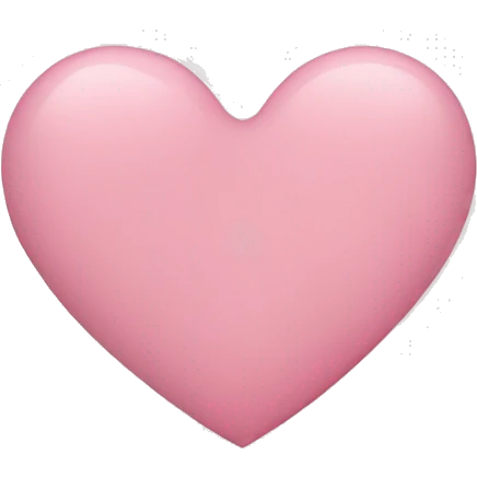 light pink heart  emoji