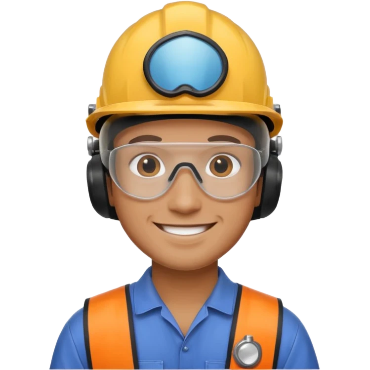 a man in ppe kit emoji