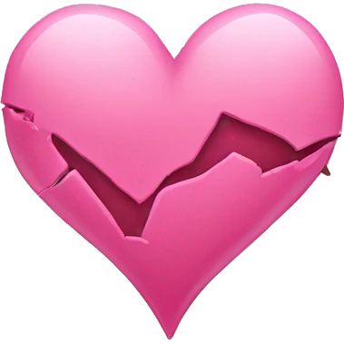 pink broken heart emoji