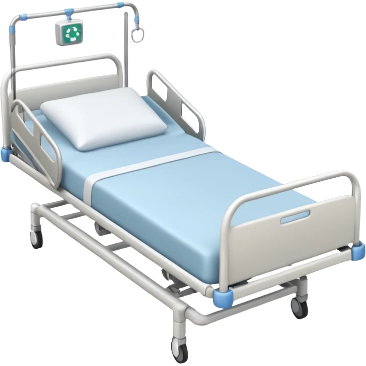 Create a hospital bed taken from a top angle emoji
