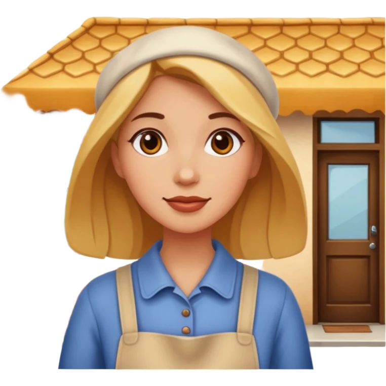 woman that is walking to the bakery emoji