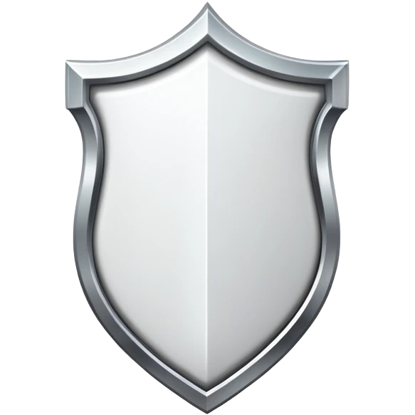 Classic white emblem with shield design emoji
