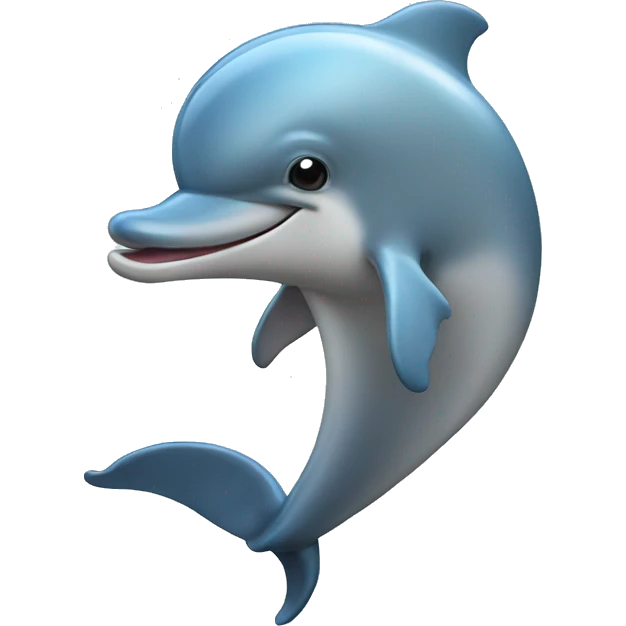 Dolphin with chups  emoji