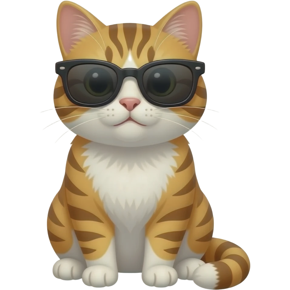 Cat wearing sunglasses emoji