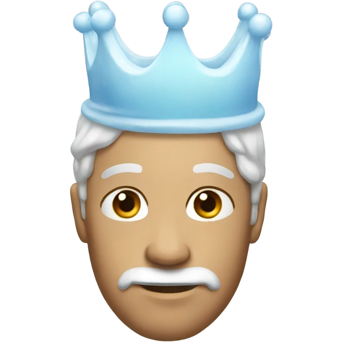Frosted crown emoji