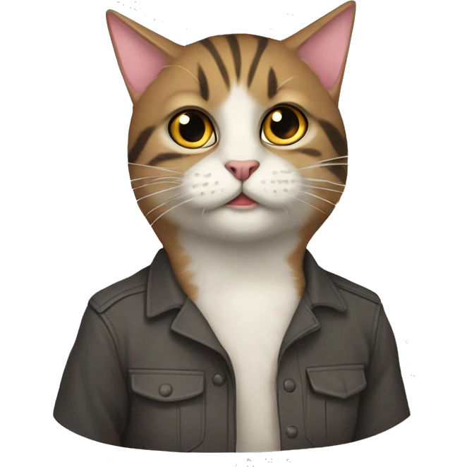 komik şapkalı kedi ve köpk emoji