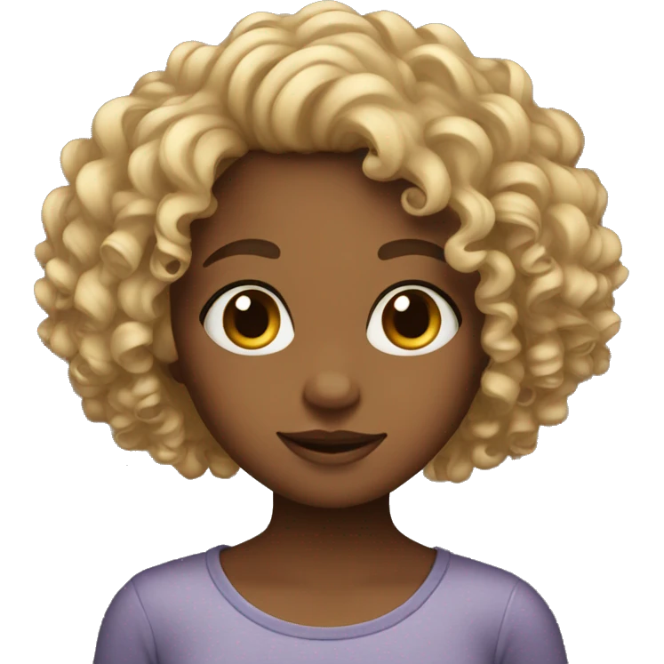 Curly girl  emoji