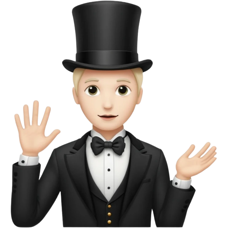 a magician who disappears into fog emoji