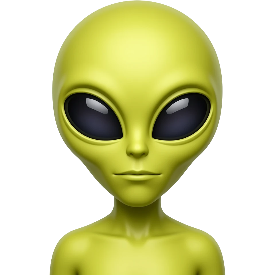yellow alien emoji