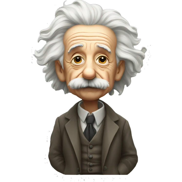 Albert Einstein smoking emoji