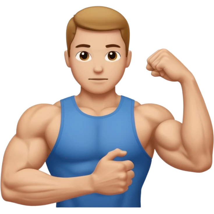 it is biceps, show triceps emoji
