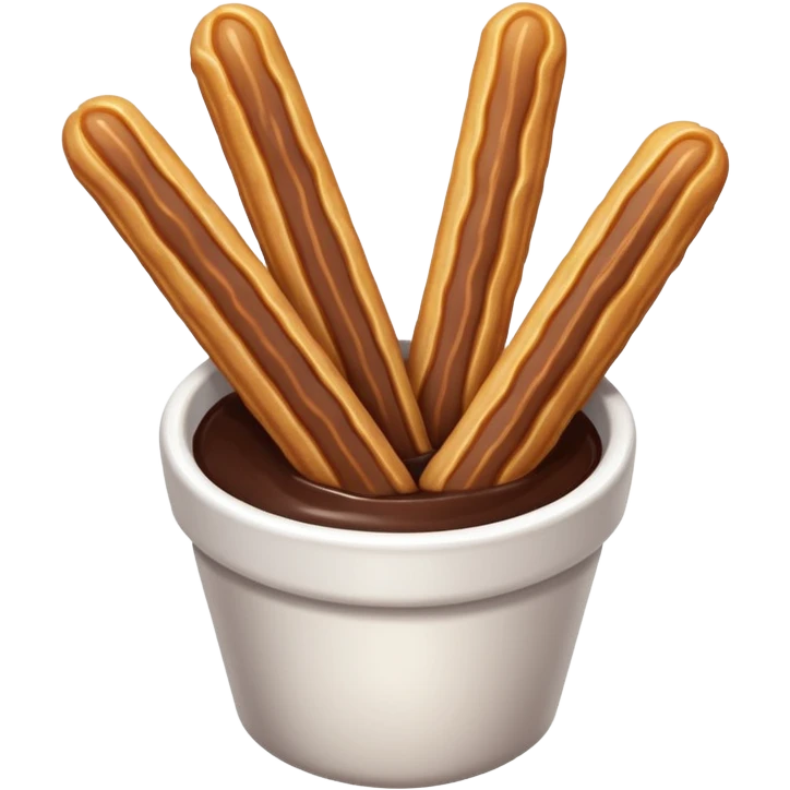 Churros dipped with chocolate  emoji