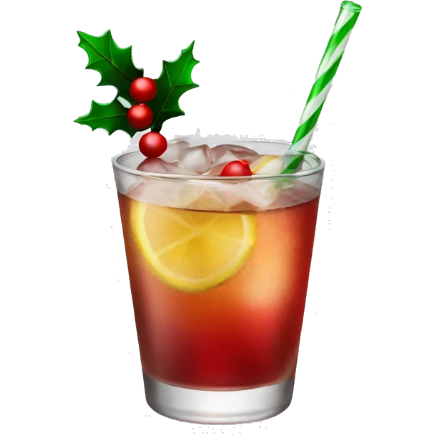 Christmas cocktail  emoji