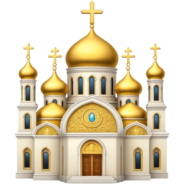 East ortodhox church. Transparent bakgrund. emoji