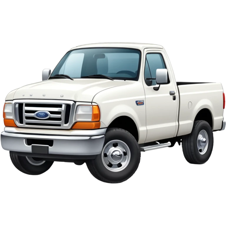 White Ford Truck emoji