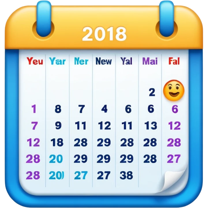 new year calendar emoji