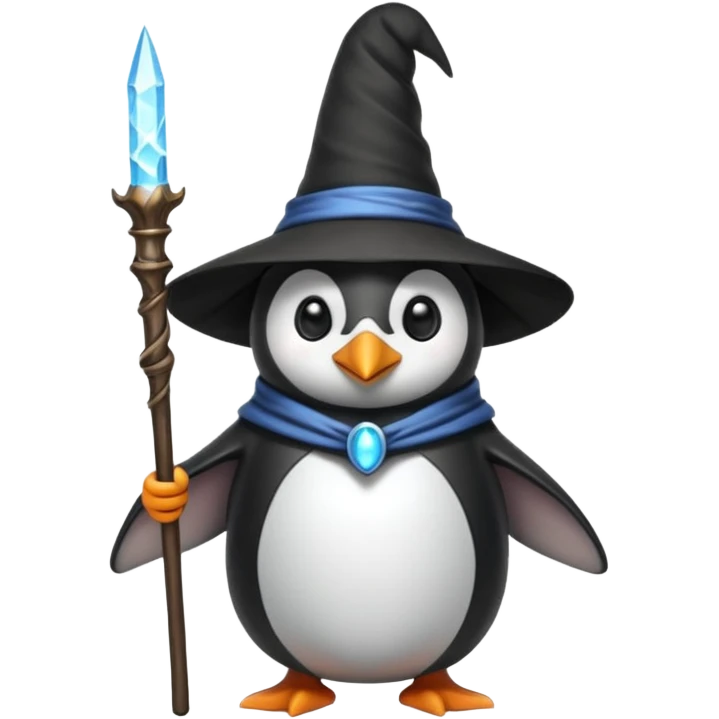Penguin Wizard emoji