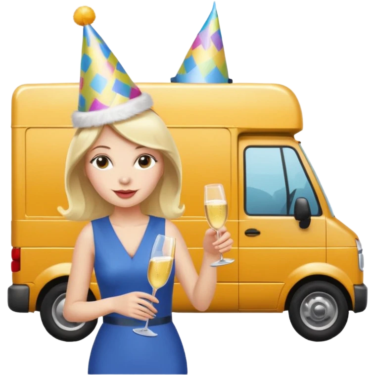 CAN I USE THE SAME IMAGE BUT WITH A MOVING VAN IN THE BACKGROUND emoji