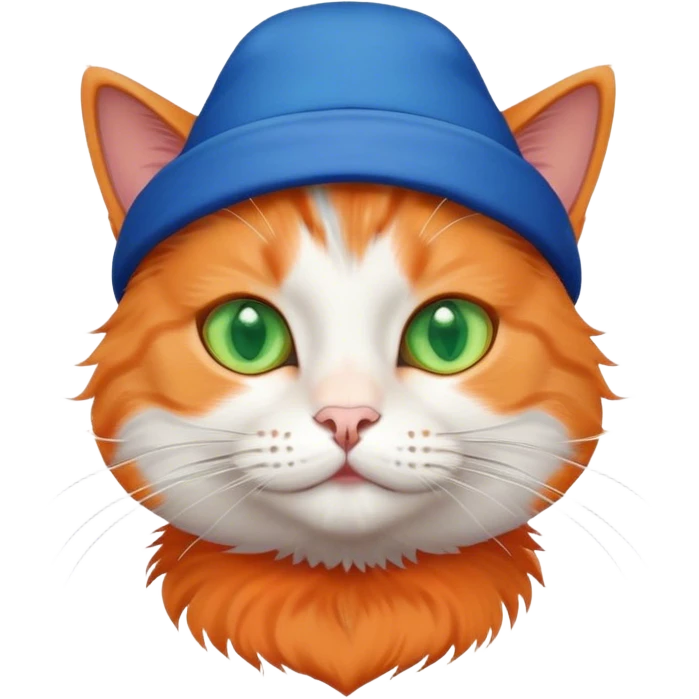 cat with a blue hat emoji