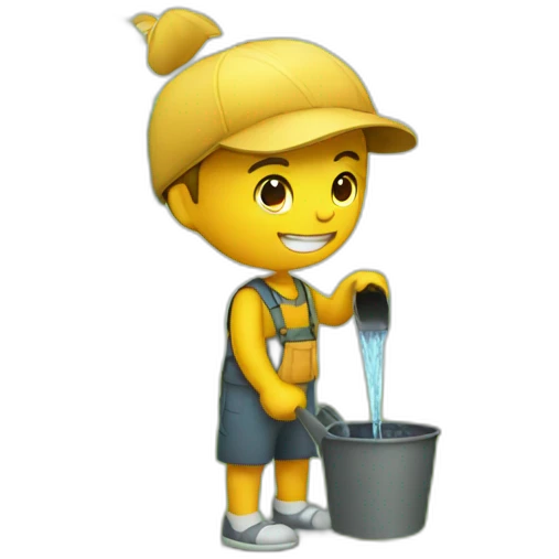 watering the tree emoji