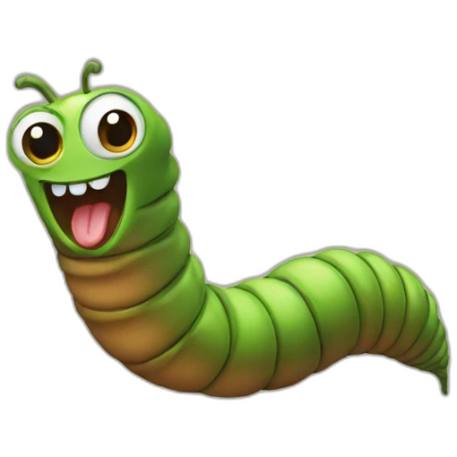 worm emoji