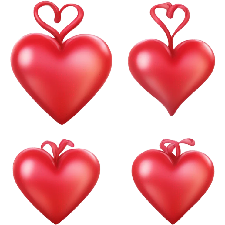 Pleading with a red heart emoji