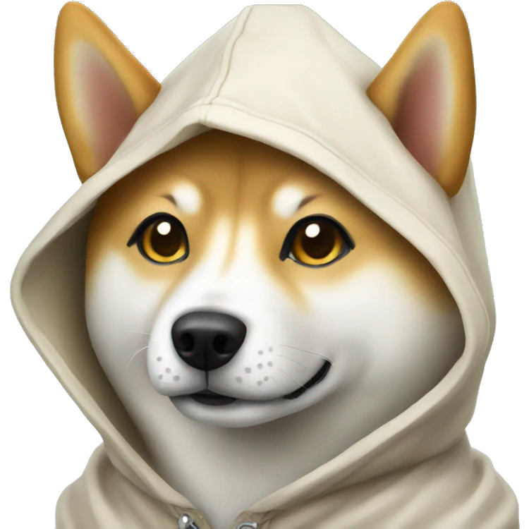 shiba in hoodi emoji