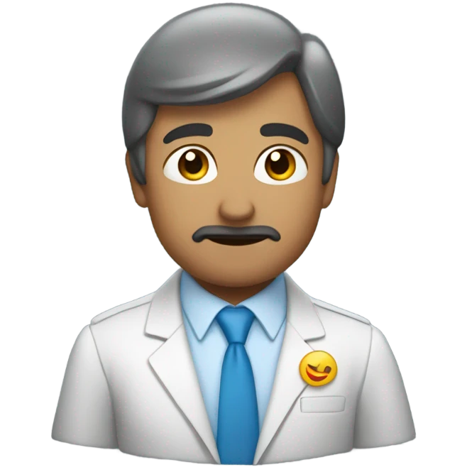 un señor aspirando emoji