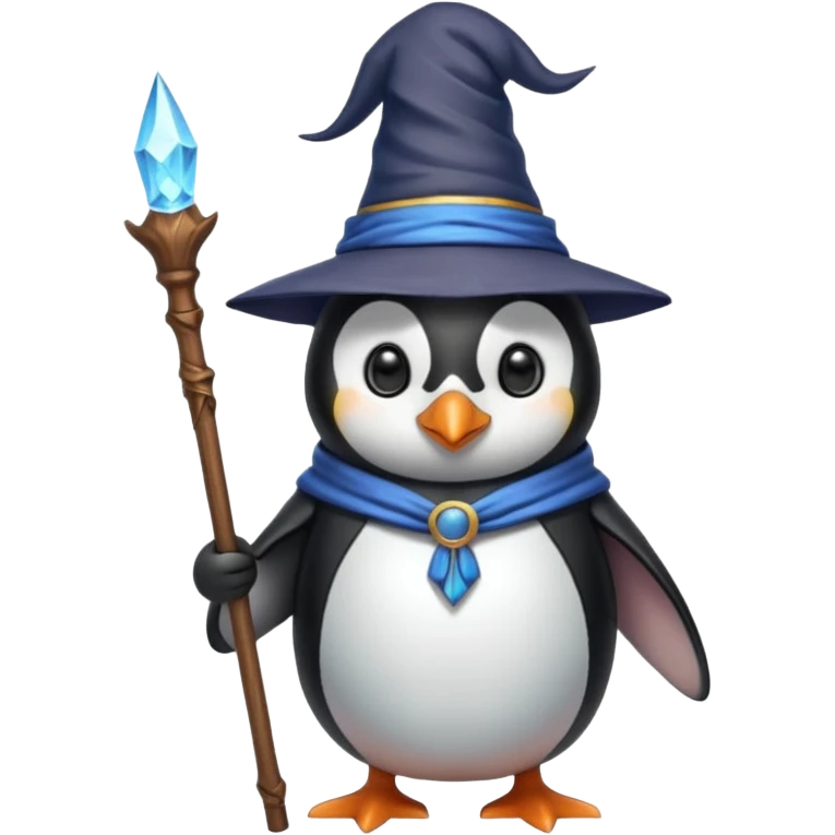 Penguin Wizard emoji