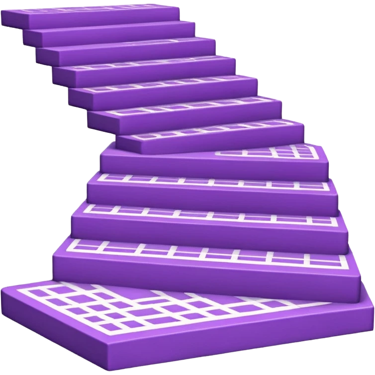 42-foot purple steps in floor map with lines no stairs emoji