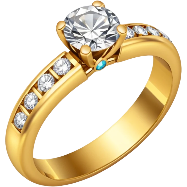 wedding ring with jewel emoji