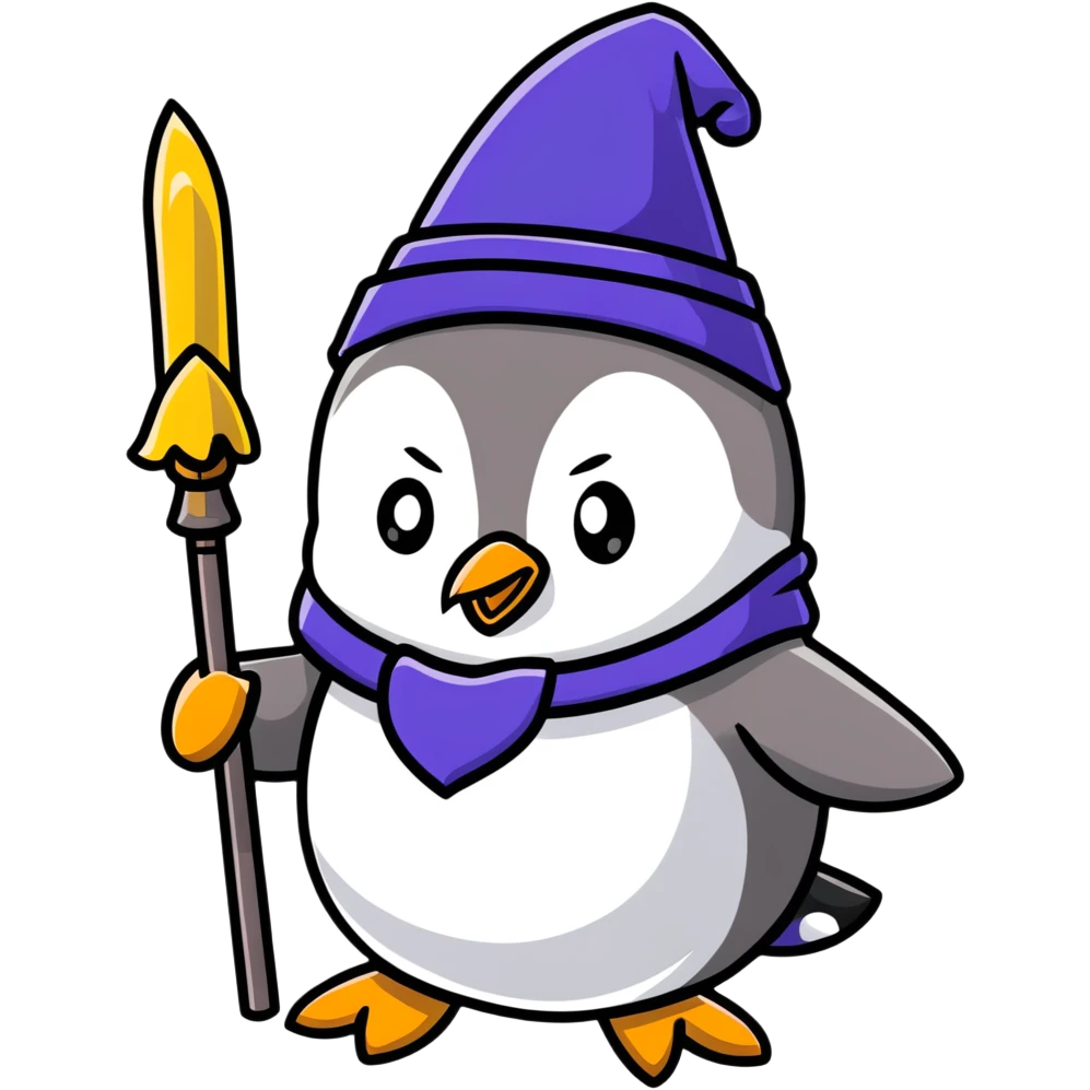 penguin wizard emoji