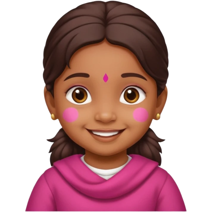 create a indian baby girl child emoji