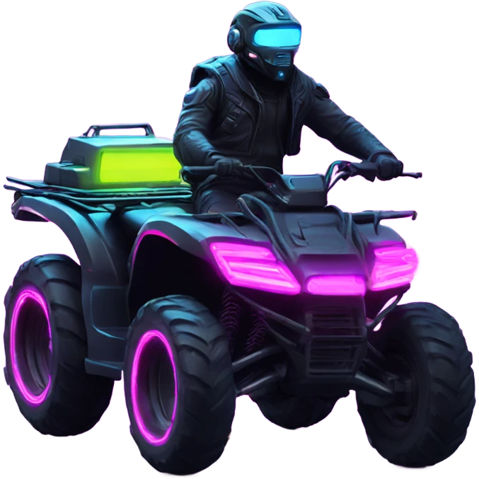 cyber punk atv neon emoji