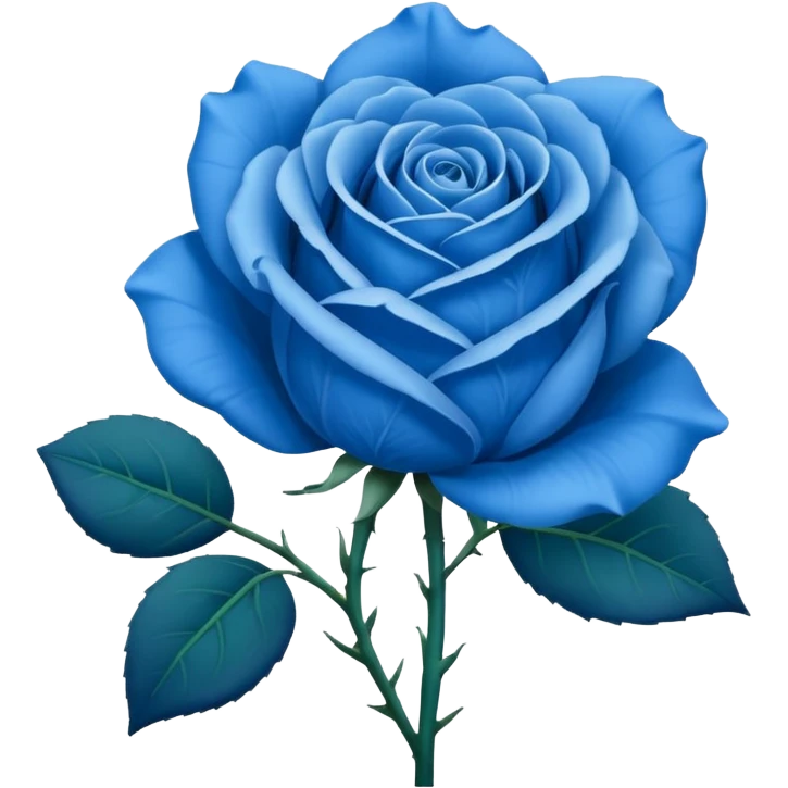 Blue rose emoji