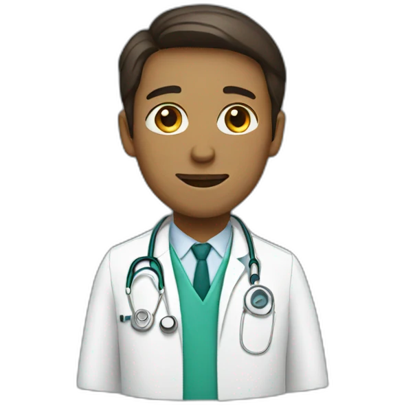 white coat doctor emoji