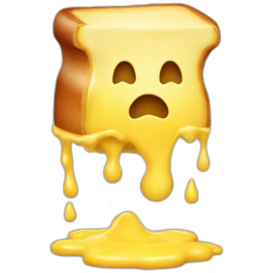 Melting butter emoji