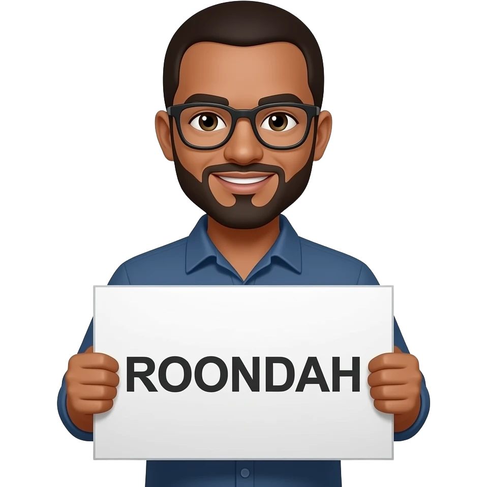 Make an emoji with the following text ROONDAH emoji