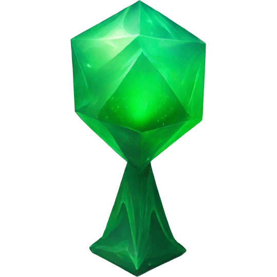 a green abstract magical artifact emoji