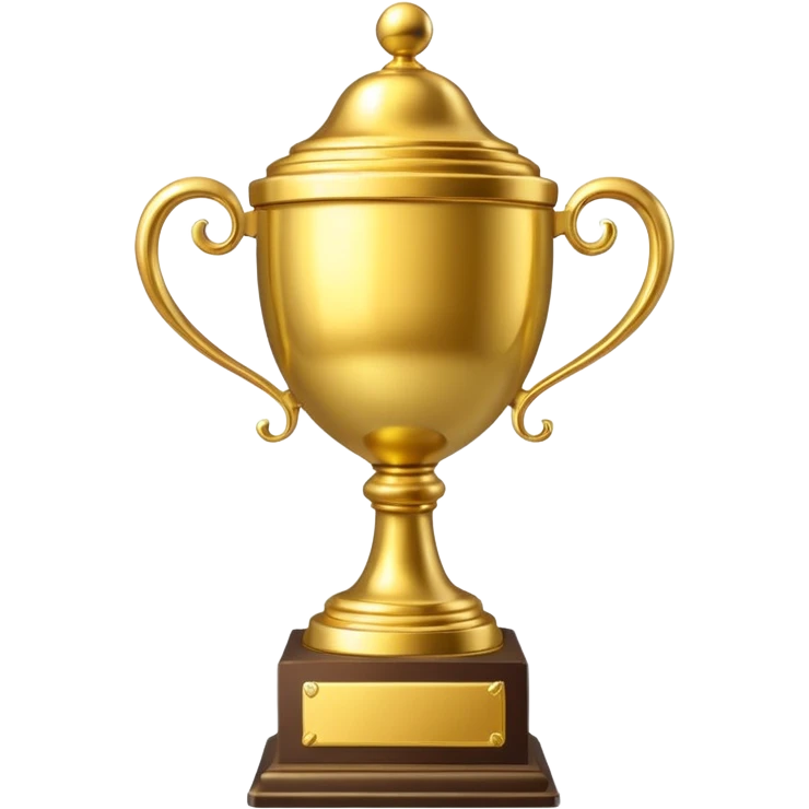 I want to generate a 3d image of a trophy emoji