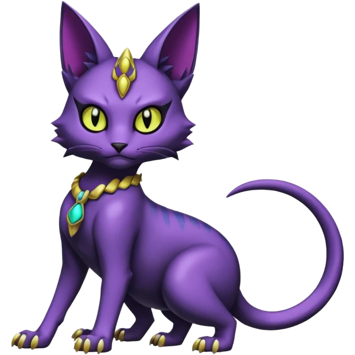  gothic edgy badass scaley Bastet-Noibat-Gatomon-Digimon-Fakémon-Pokémon-creature (full body) emoji