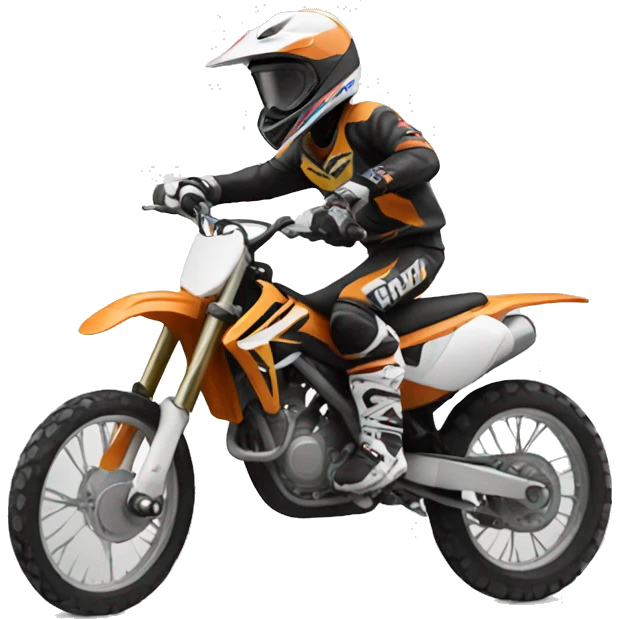 Motocross rider emoji