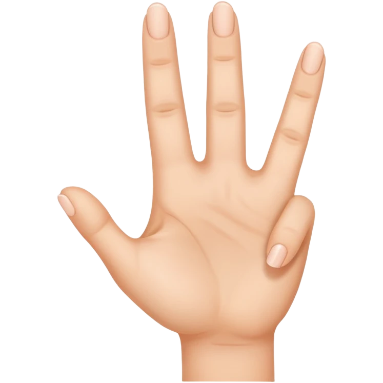 3 fingers hand  emoji