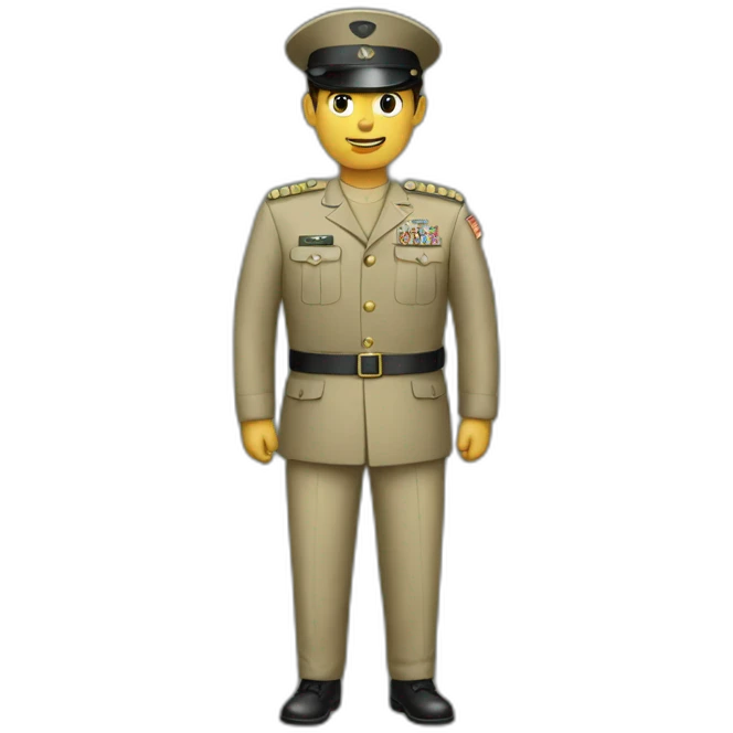 Army officer emoji