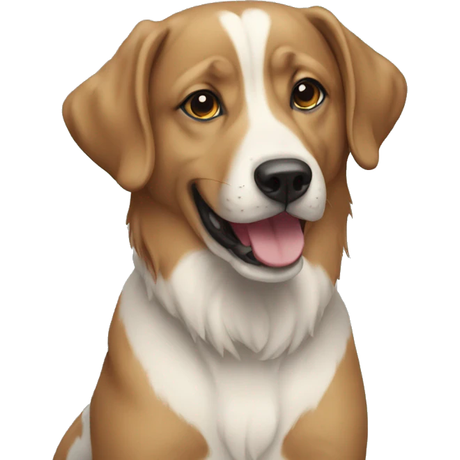 Chien qui mange emoji