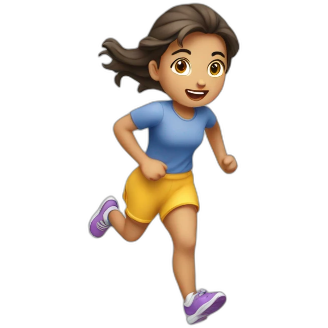 niña corriendo emoji