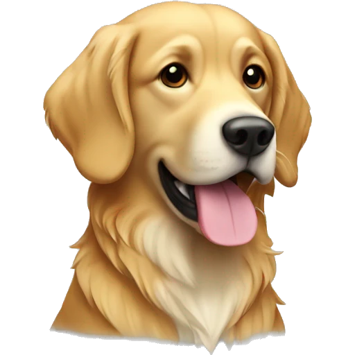 goalden retriever chilling emoji
